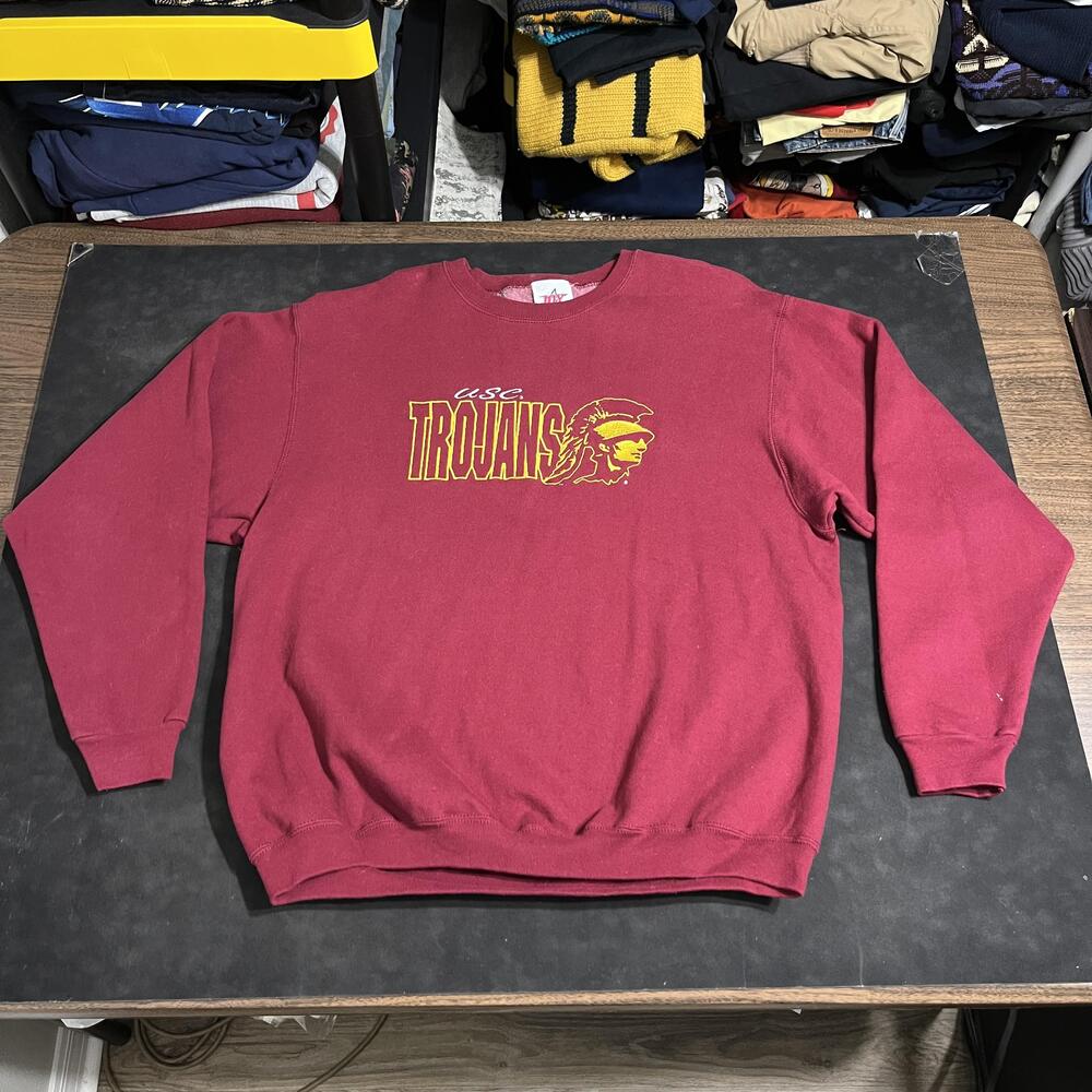 Vintage USC Trojans Sweatshirt 90s NCAA Football College Joy Athletic Crewneck